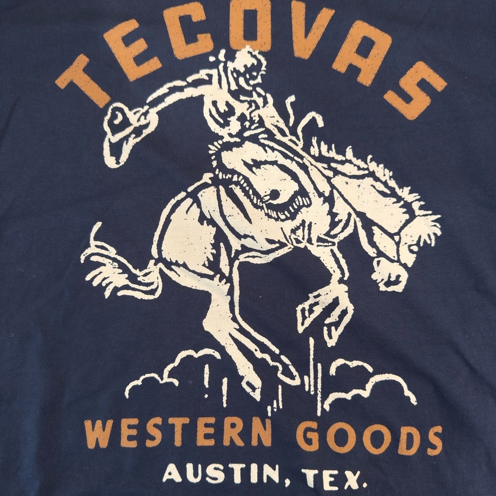Tecovas Western Goods Navy short sleeve T-Shirt